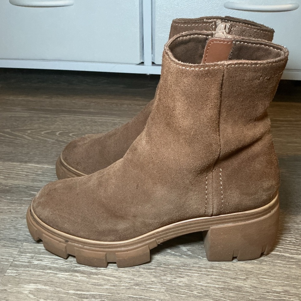 Steve Madden Brown Suede Women's Boots - Picture 3 of 5